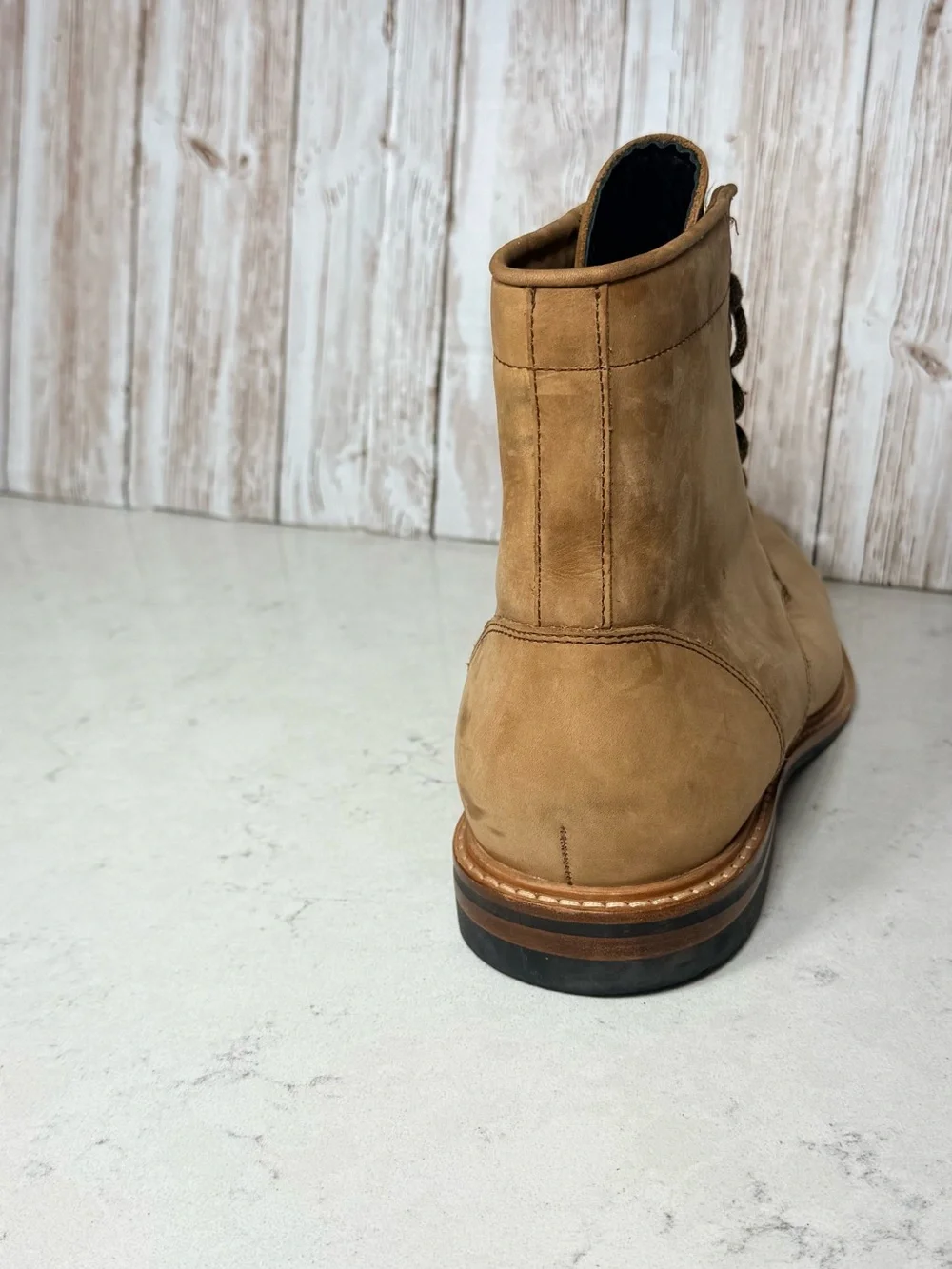 Nisolo All-Weather Andres Boots – Men’s Size 11.5– Tobacco Leather